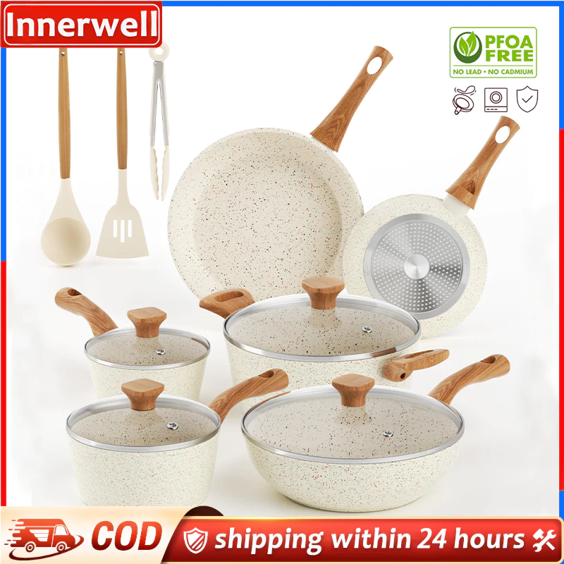 Set Memasak Cookware Non Stick Tidak Melekat