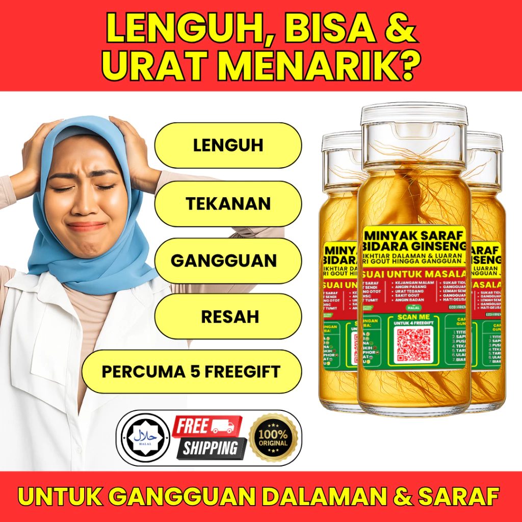 Minyak Saraf Bidara Ginseng 