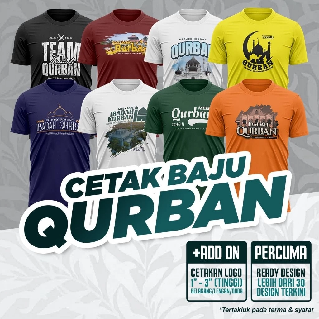 CETAK BAJU IBADAH QURBAN