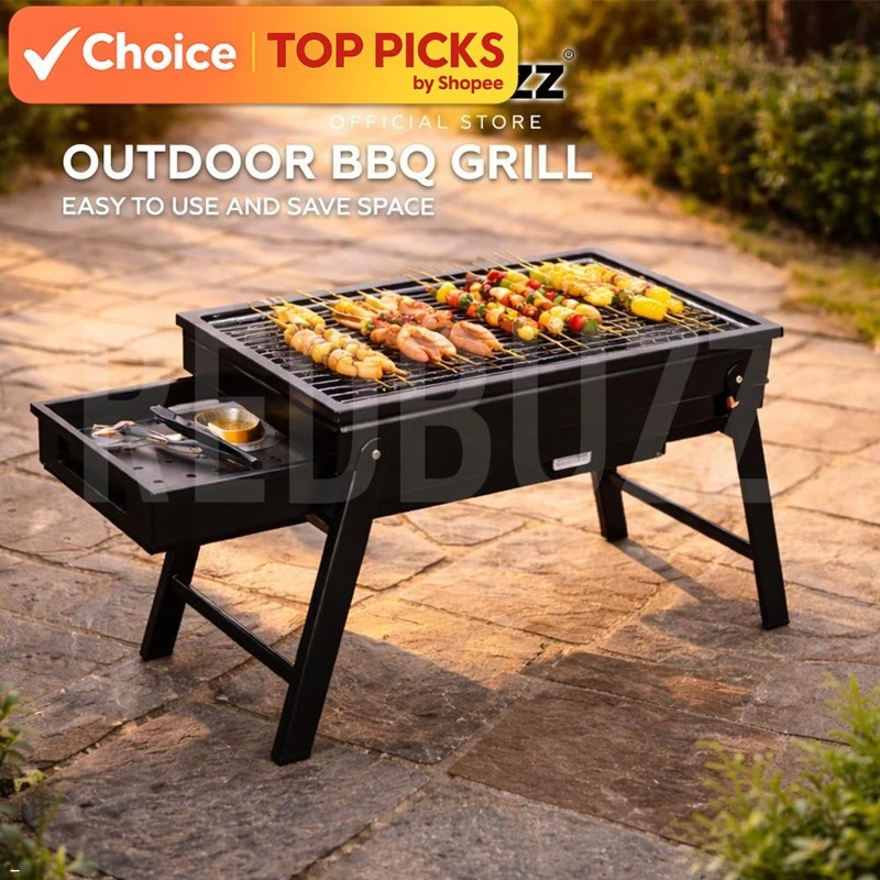 REDBUZZ Portable BBQ Grill Outdoor